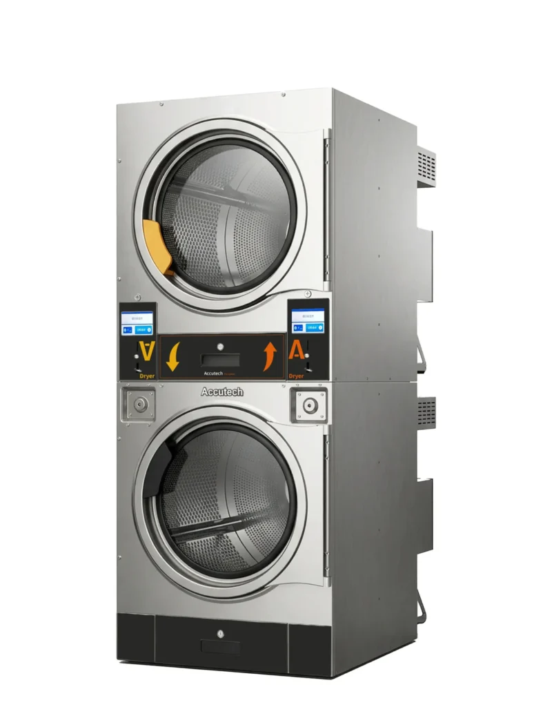Heavy-duty stack double dryer for commercial use