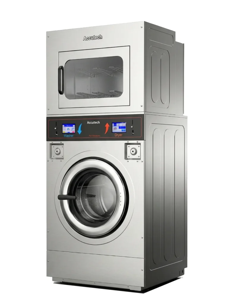 Sneakers washer and dryer station for laundromat
